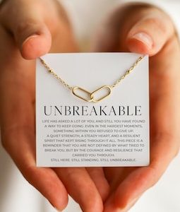 You Are Unbreakable - Gift For Strength - Resilience Bracelet - Tough Times Support