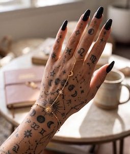 Premium Sun Star And Moon Celestial Hand Chain -  Waterproof Jewellery - Gift For Her